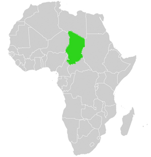 Tschad Lage Afrika